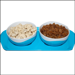 "Selvel Dry Fruit Tray - code02(Kaju N Kismis) - Click here to View more details about this Product